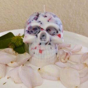 Confetti Skull-Moro Orange & Juniper