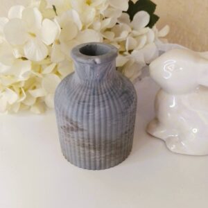 Vase Blue & Black Marble