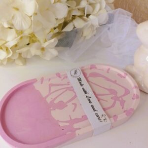 Oval Tray Pink Two Tone