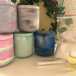 Sand Candle Round Jar