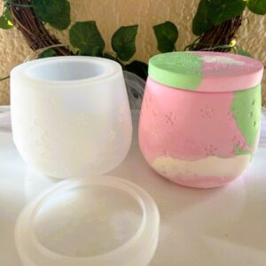 Silicone Mold Jar Star Pattern