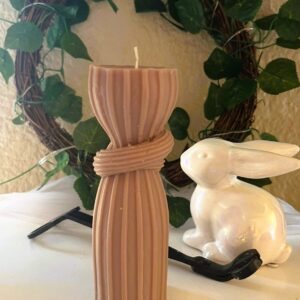 Lg. Knot Pillar-Beachwood&Oakmoss