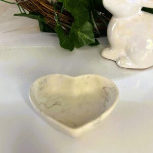 Mini Heart Trinket Tray-Mustard&Blk