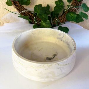 Sm. Round Bowl-Olive Green Marble
